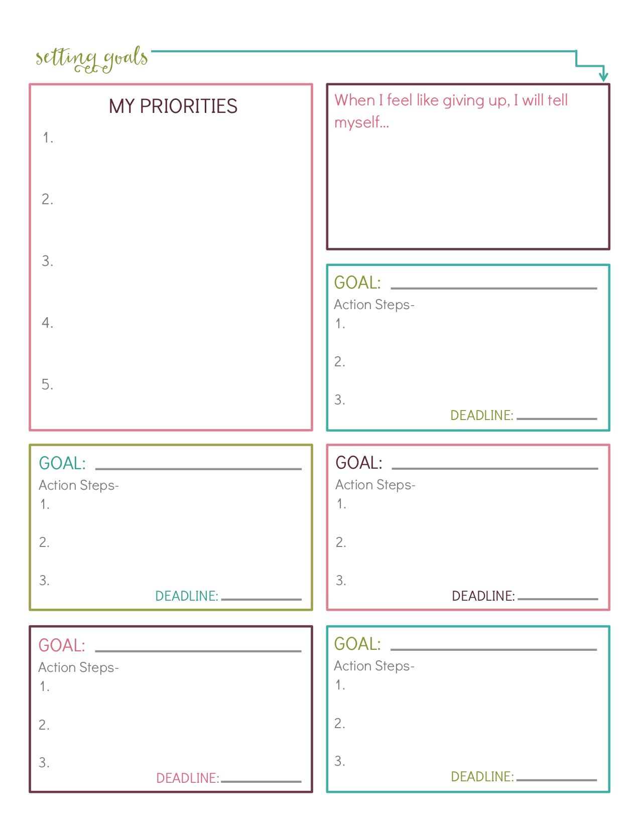 10 Free Printable Goal-Setting Worksheets - Parade regarding Free Printable Goal Setting Worksheets