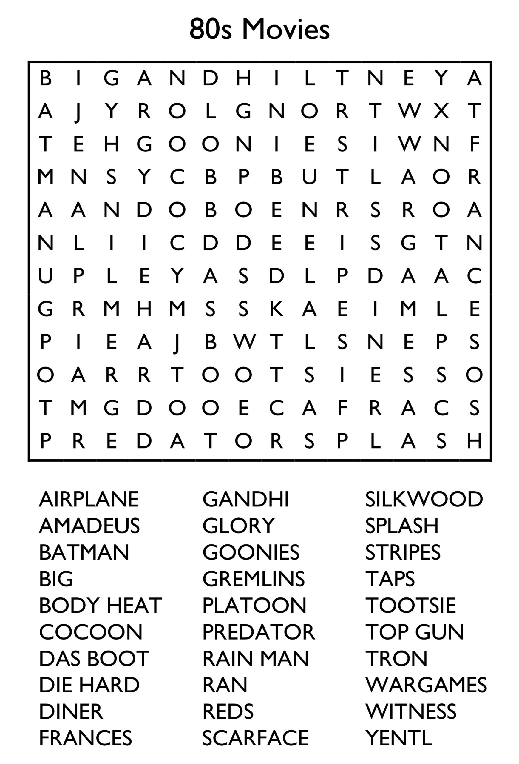 10 Free Printable Word Search Puzzles regarding Free Printable Difficult Large Print Word Search Printable