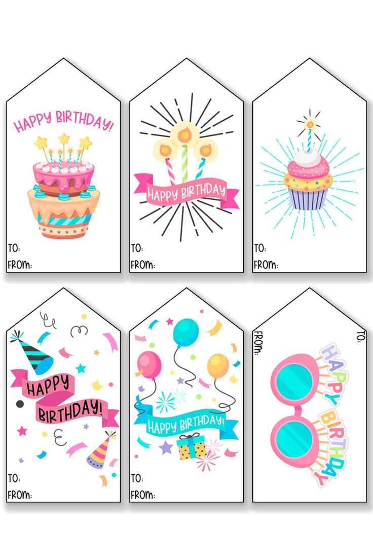 102 Free Printable Birthday Tags All In One Download with Free Printable Happy Birthday Labels