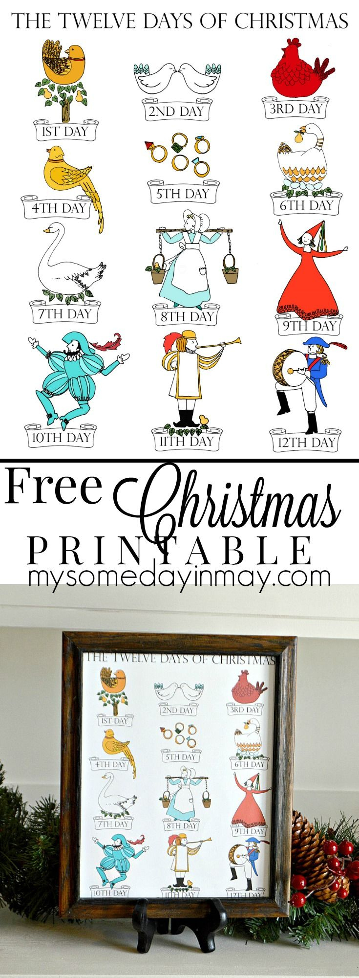 12 Days Of Christmas Printable with 12 Days of Christmas Printables