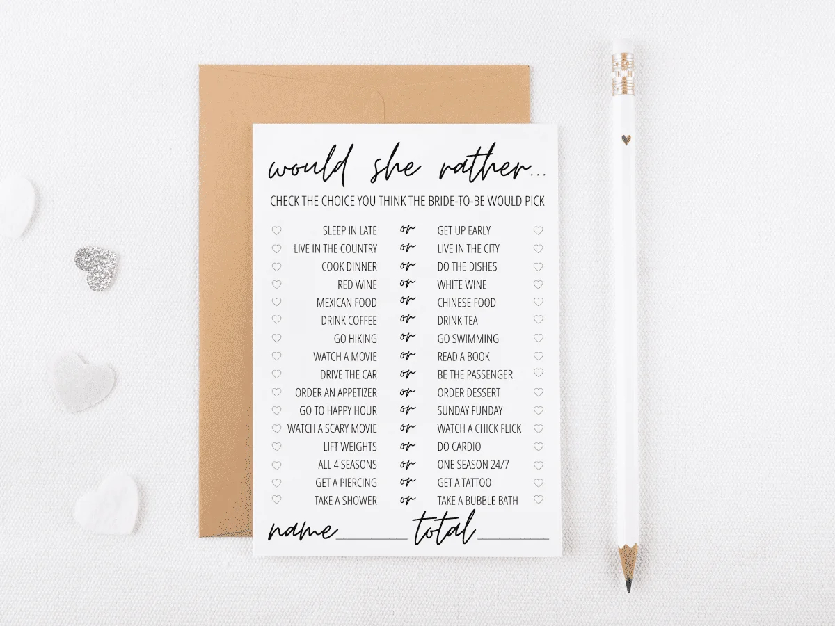 12 Free Printable Bridal Shower Games | Modern Moh inside Games For Bridal Showers Free Printable