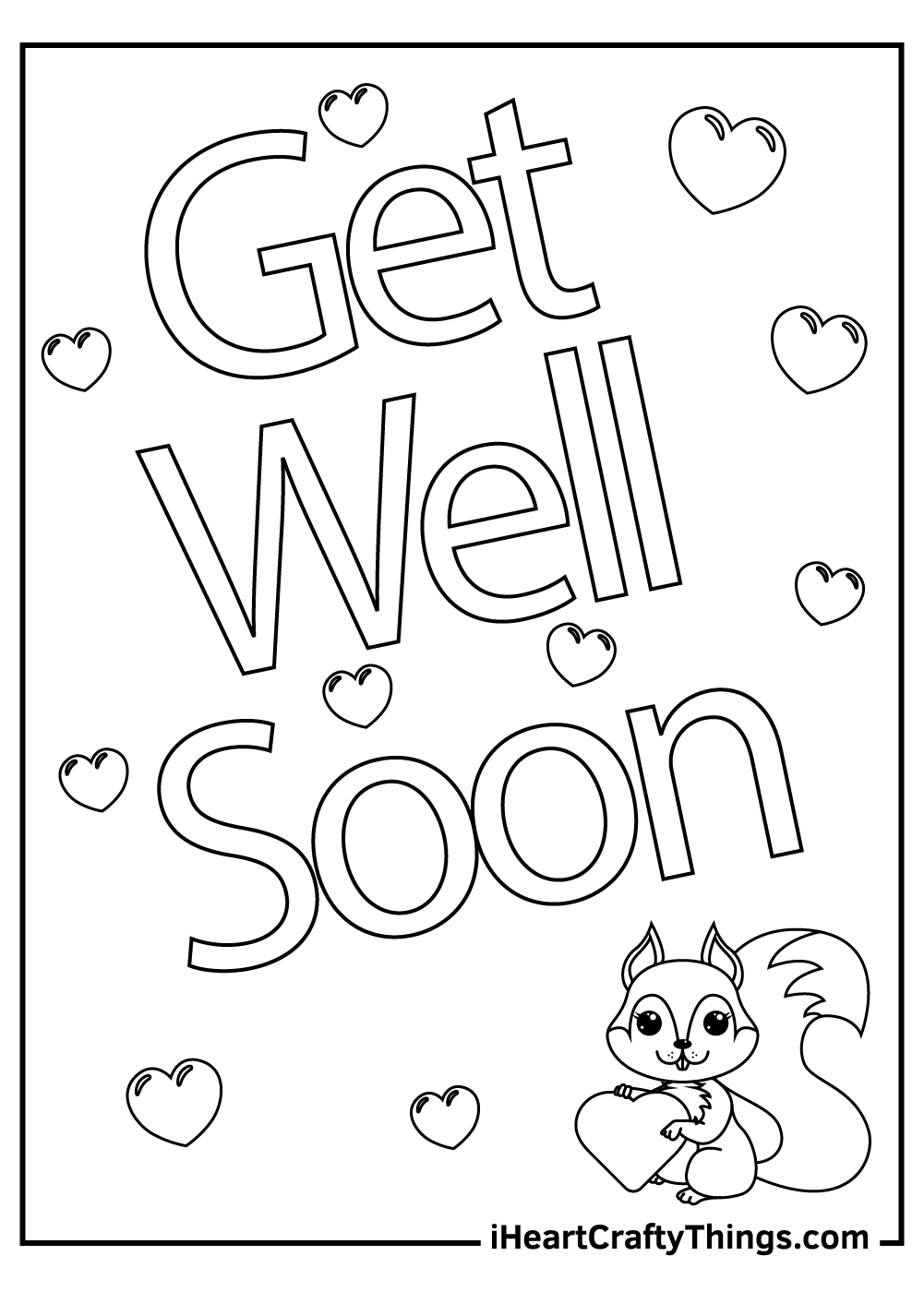 15 Get Well Soon Coloring Pages (100% Free Printables) throughout Get Well Soon Printable Card