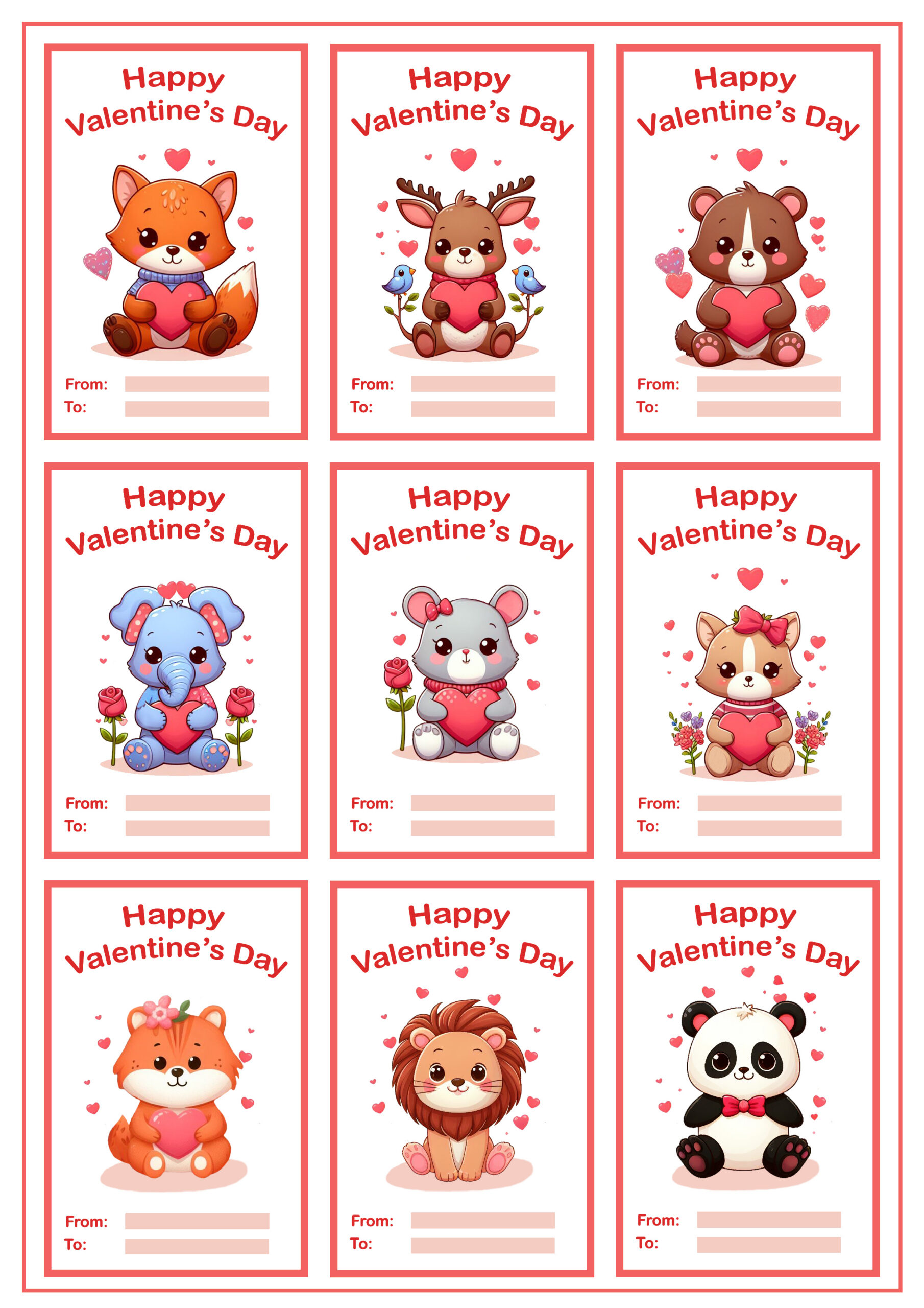 20 Funny And Cute Kids Valentine Cards inside Printable Valentine Cards For Classmates