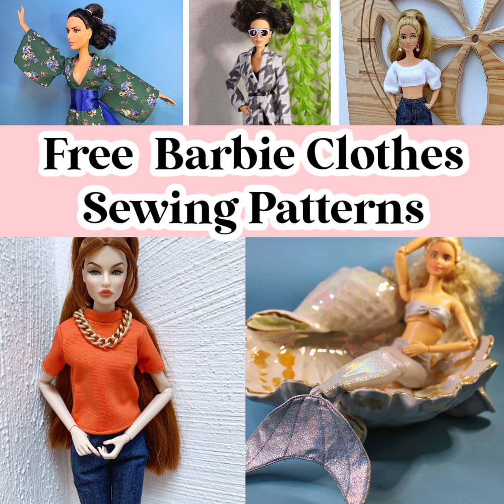 28 Free Sewing Patterns For Barbie Clothes - Easy Things To Sew with Free Printable Sewing Patterns For Barbie Doll Clothes