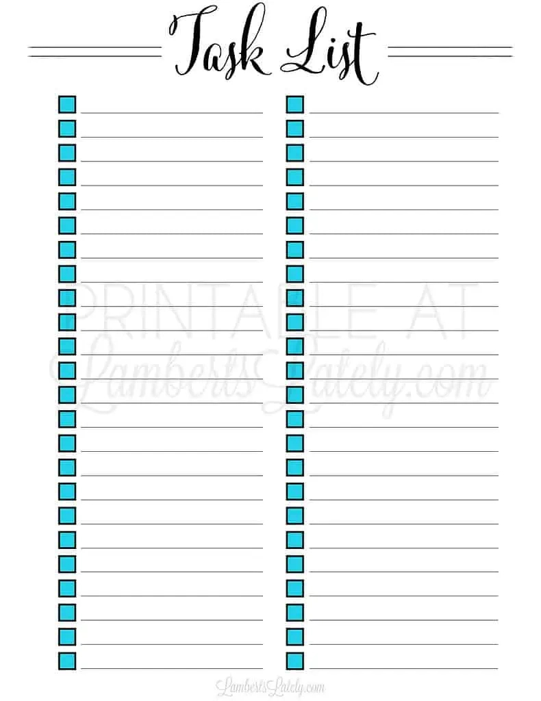 33 Free Printable To Do List Templates | Lamberts Lately pertaining to Free Printable to Do List with Checkboxes