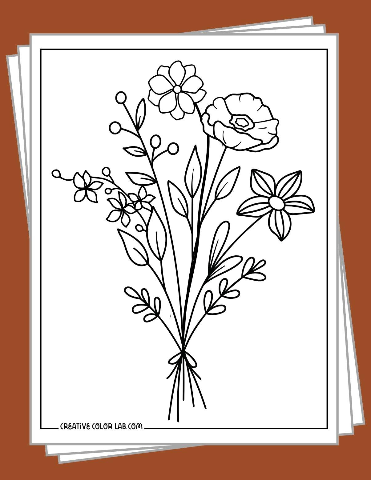 37 Flower Coloring Pages | Free, Printable Pdfs with regard to Printable Picture of a Flower