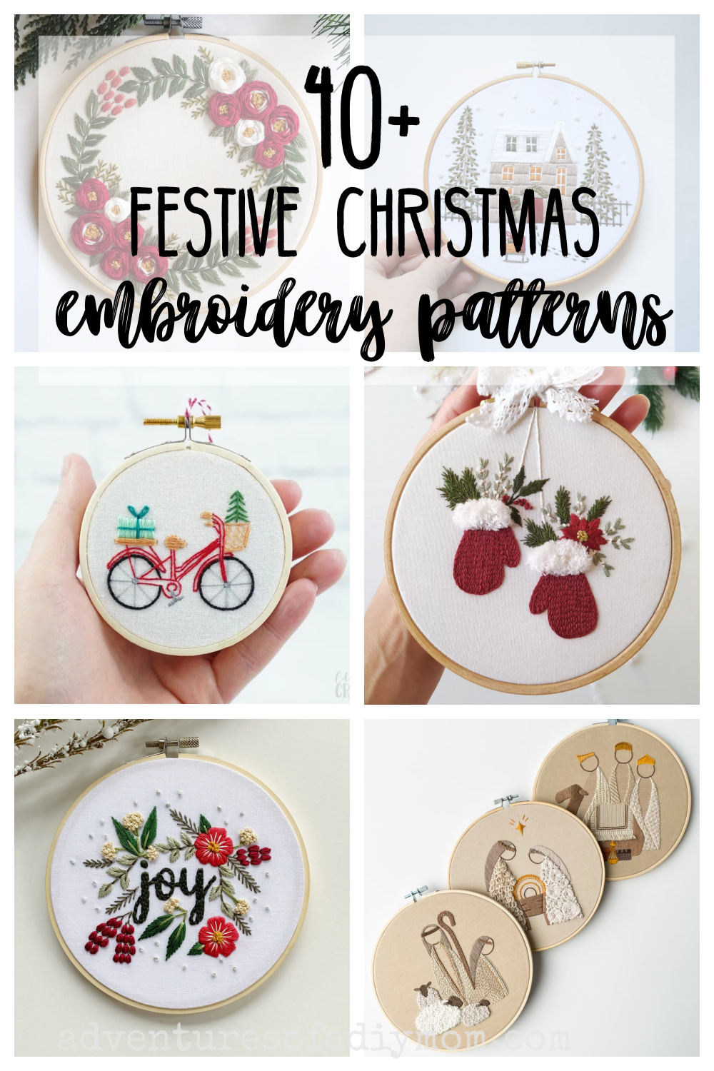 40+ Christmas Embroidery Patterns (For Hand Embroidery within Free Printable Christmas Embroidery Patterns