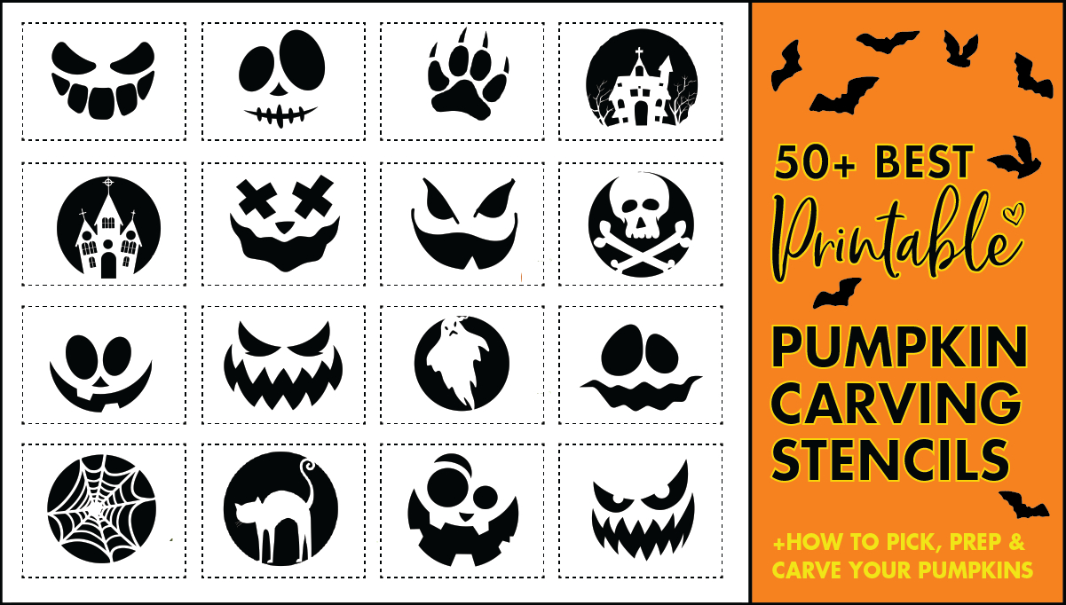 50 Easy Pumpkin Carving Stencils + The Ultimate Guide To Pumpkin with regard to Free Printable Pumpkin Carving Stencils