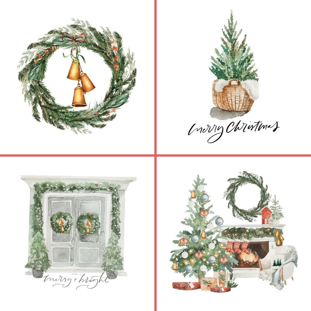 50 Festive Free Christmas Printables For Your Home inside Free Printable Images Of Christmas