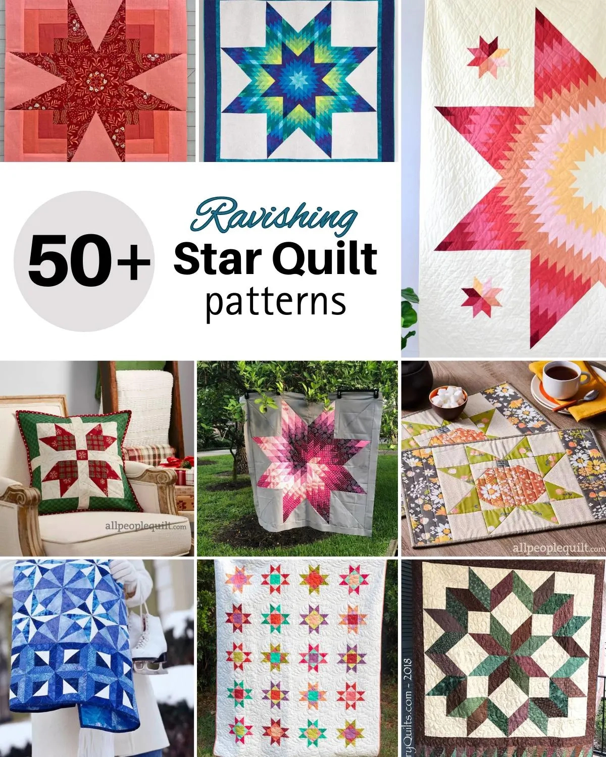 53 Ravishing Star Quilt Patterns • Craft Passion intended for Free Printable Star Quilt Patterns