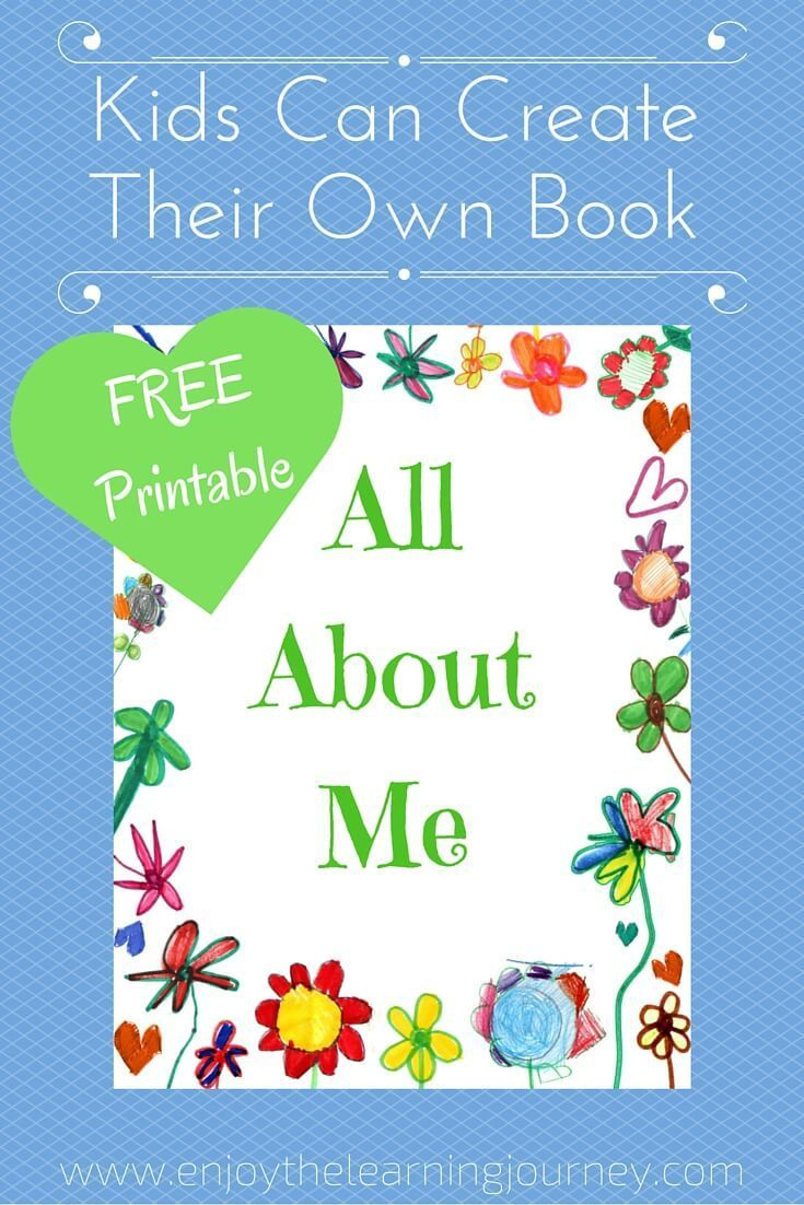 All About Me Book With Free Printable - Enjoy The Learning Journey inside All About Me Book Printable Preschool