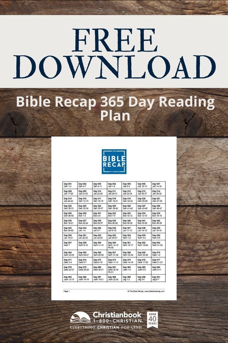 Bible Recap 365 Day Reading Plan within The Bible Recap Printable Reading Plan