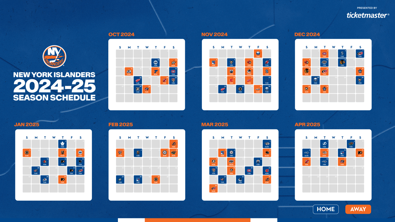 Breaking Down The Islanders 2024-25 Schedule | New York Islanders throughout New York Islanders Printable Schedule