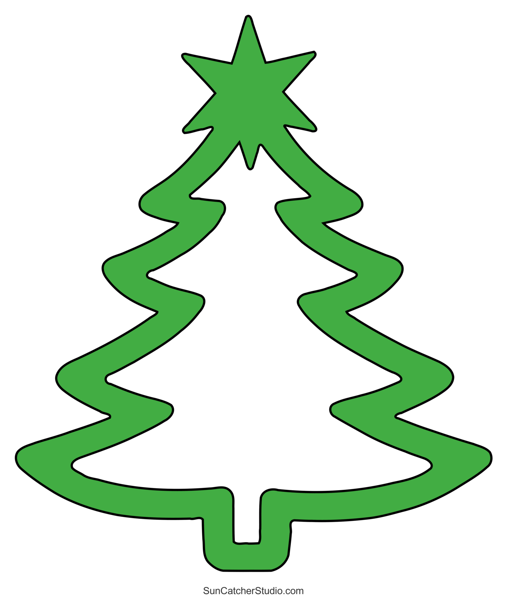 Christmas Tree Templates And Stencils (Free Printable Patterns pertaining to Free Printable Stencils For Christmas
