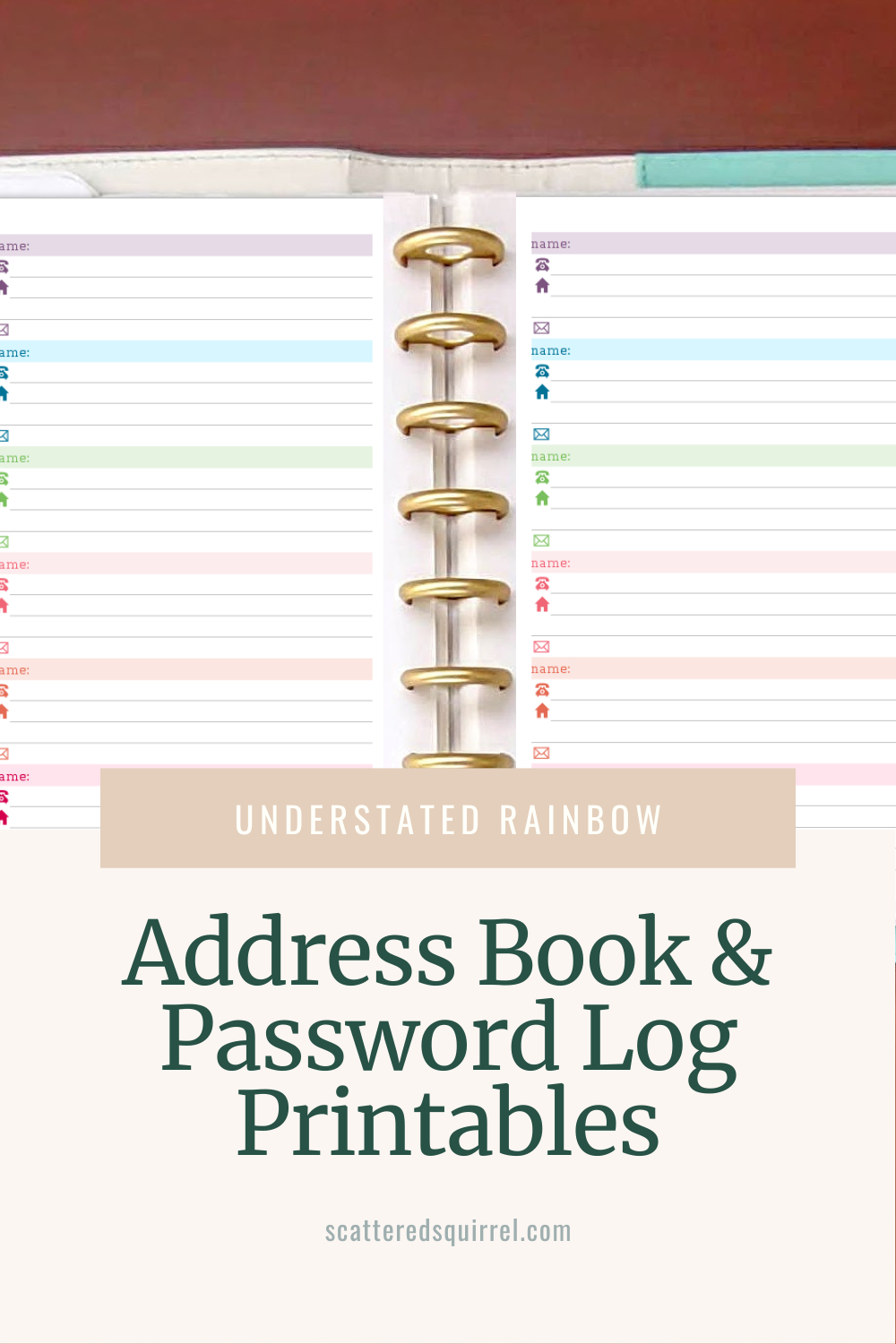 Free Printable Address Book Pages | Edu Printables