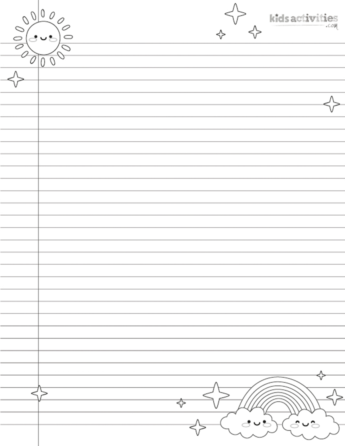 Cute Printable Notebook Paper For Kids And Adults | Kids pertaining to Downloadable Cute Printable Notebook Paper