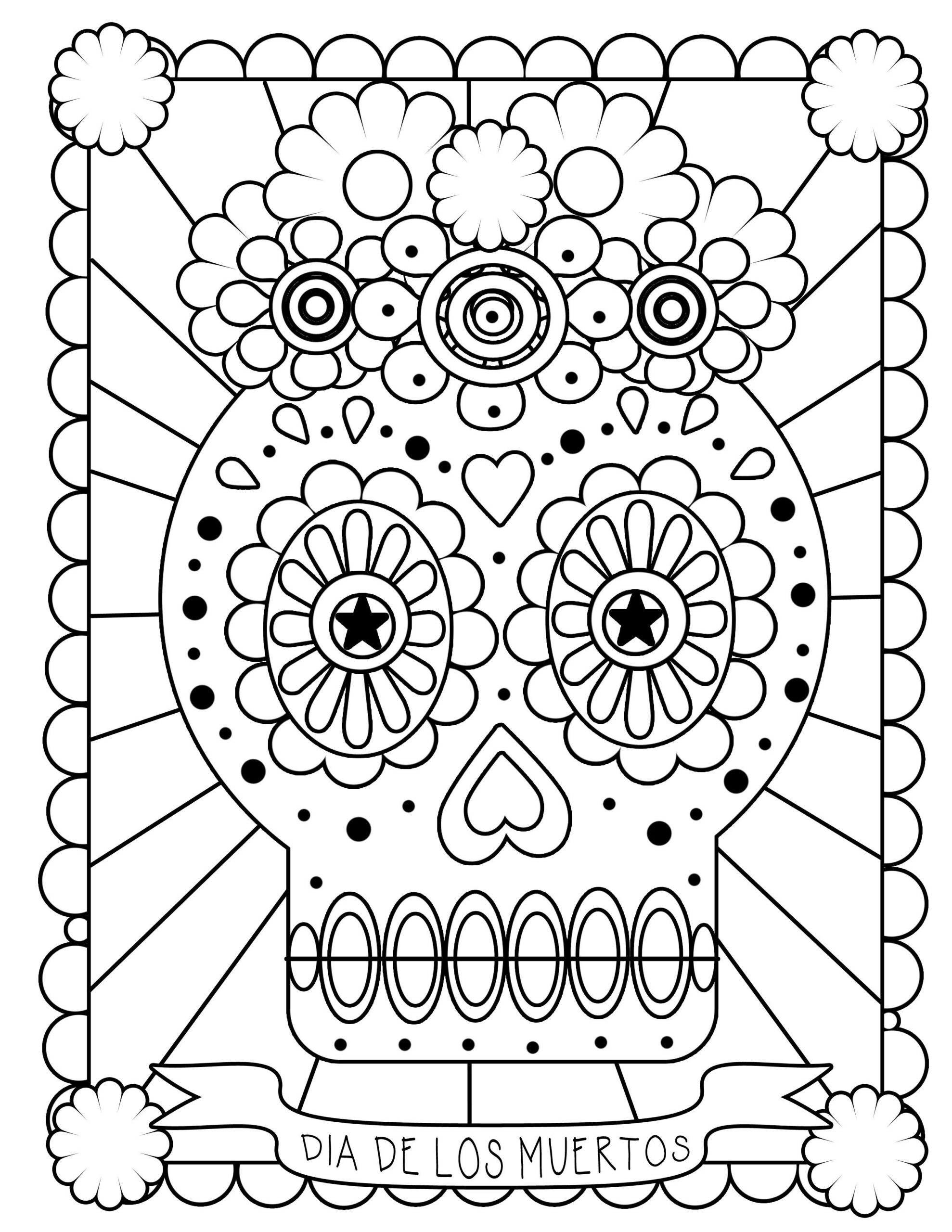 Day Of The Dead Printable Images - Printable Party Favors in Day of the Dead Printables Free