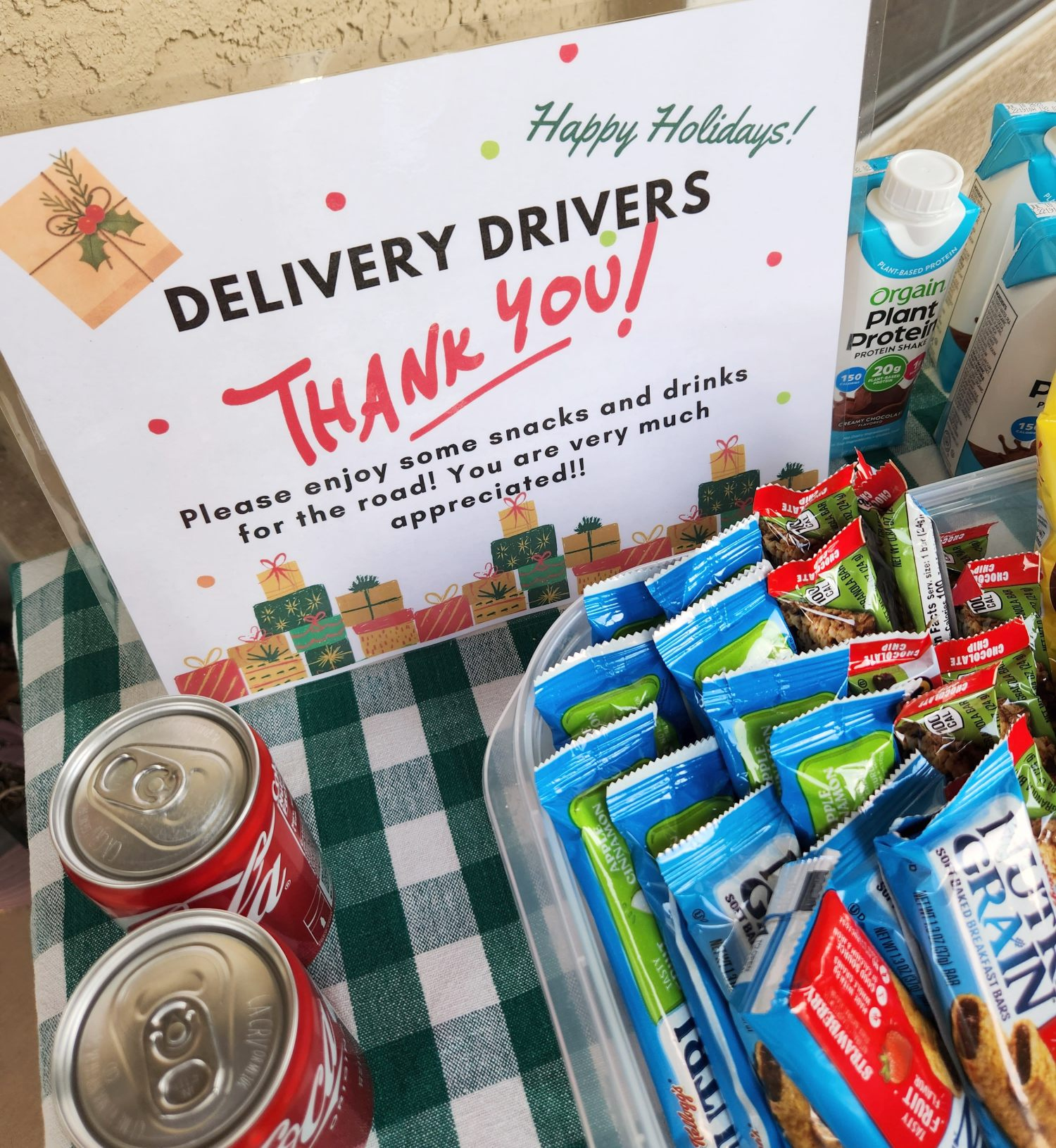 Delivery Driver Snack Sign Printable Free - Printable Party Favors pertaining to Delivery Driver Snack Sign Free Printable