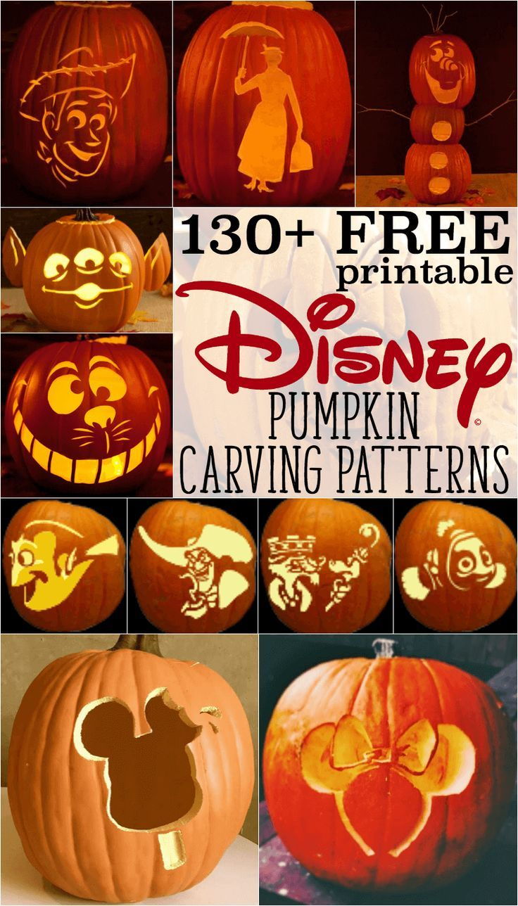Disney Pumpkin Stencils: Over 130 Printable Pumpkin Patterns For within Free Printable Pumpkin Carving Stencils