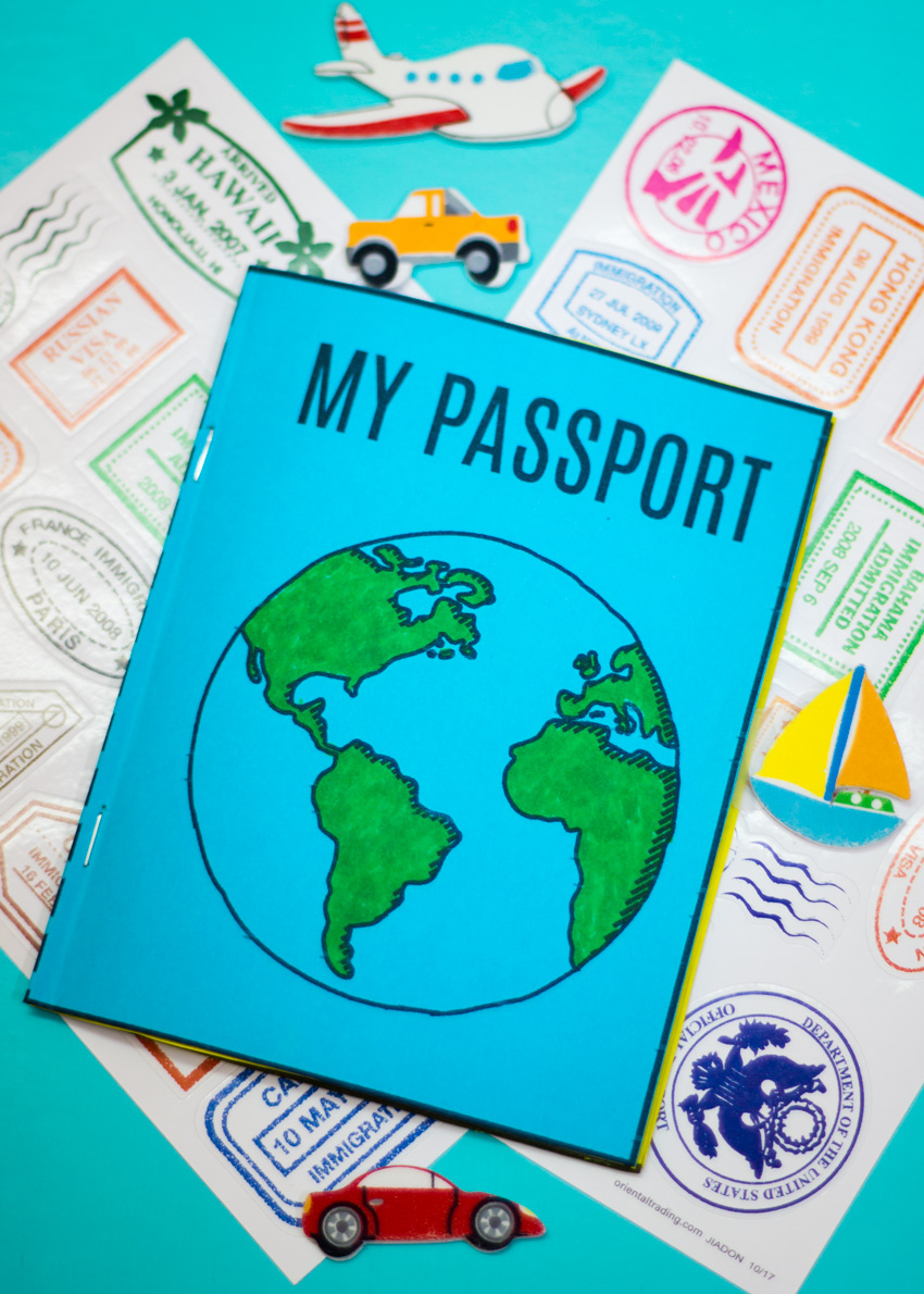Diy Mini Passport Book + Free Printable - Make And Takes regarding Free Printable Template For Mini Passport Book
