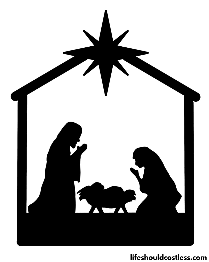 Diy Outdoor Nativity Scene (Free Printable Pdf Template) - Life throughout Free Printable Nativity Scene Templates