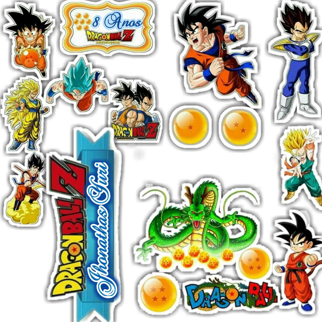 Dragon Ball Z Cake Pan Dragon Ball Z Cake Topper Printable Dragon for Dragon Ball Z Cake Topper Printable