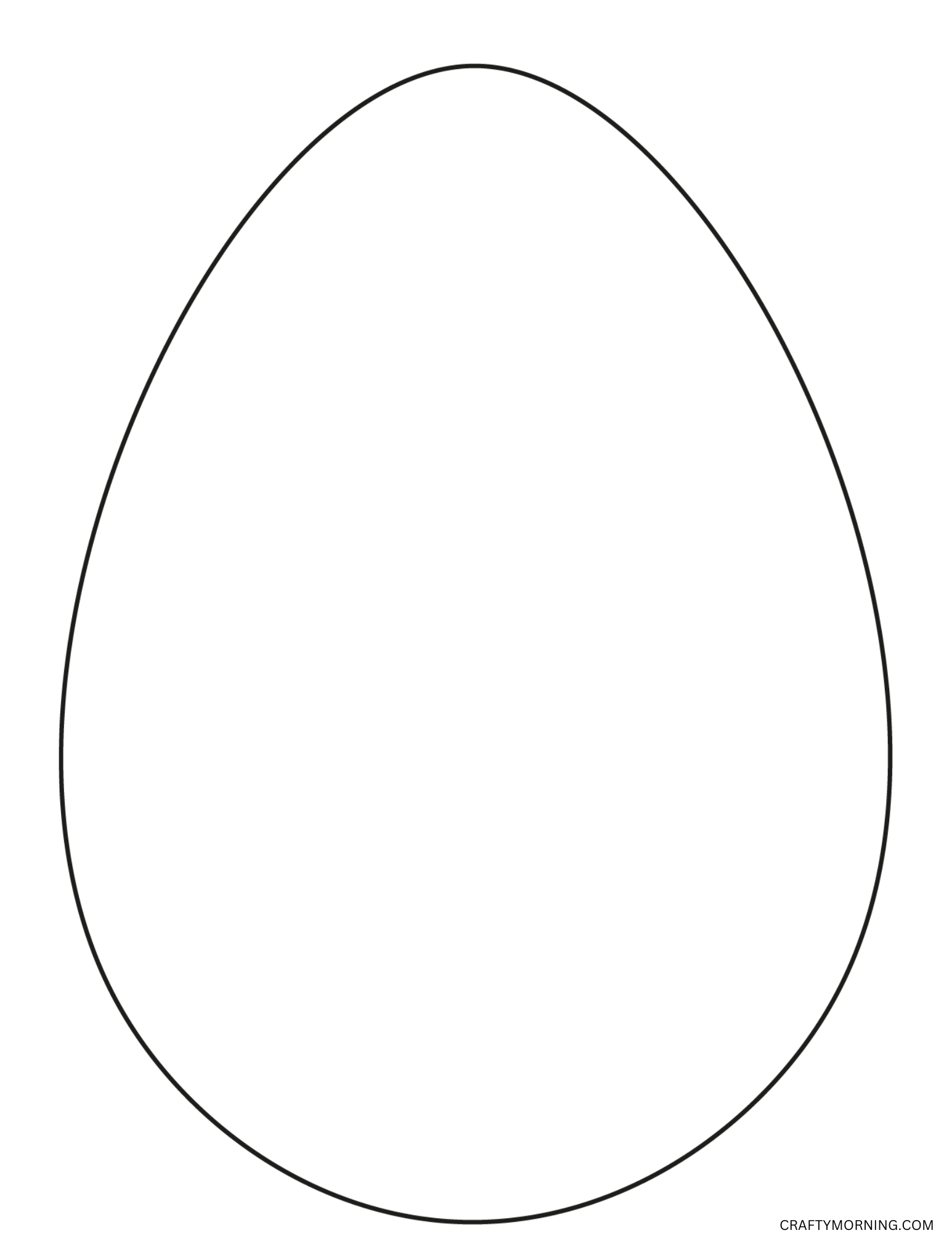 Easter Egg Template To Print - Crafty Morning within Blank Printable Easter Egg Template