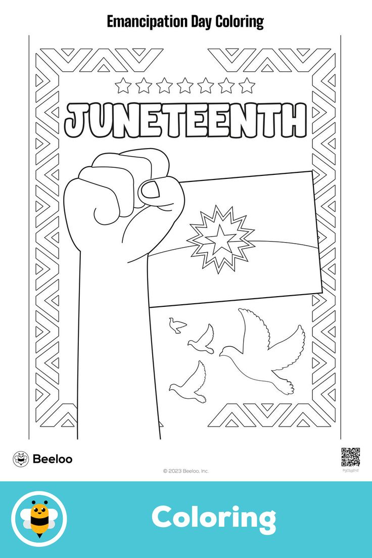 Emancipation Day Coloring throughout Juneteenth Crafts For Kids Printable