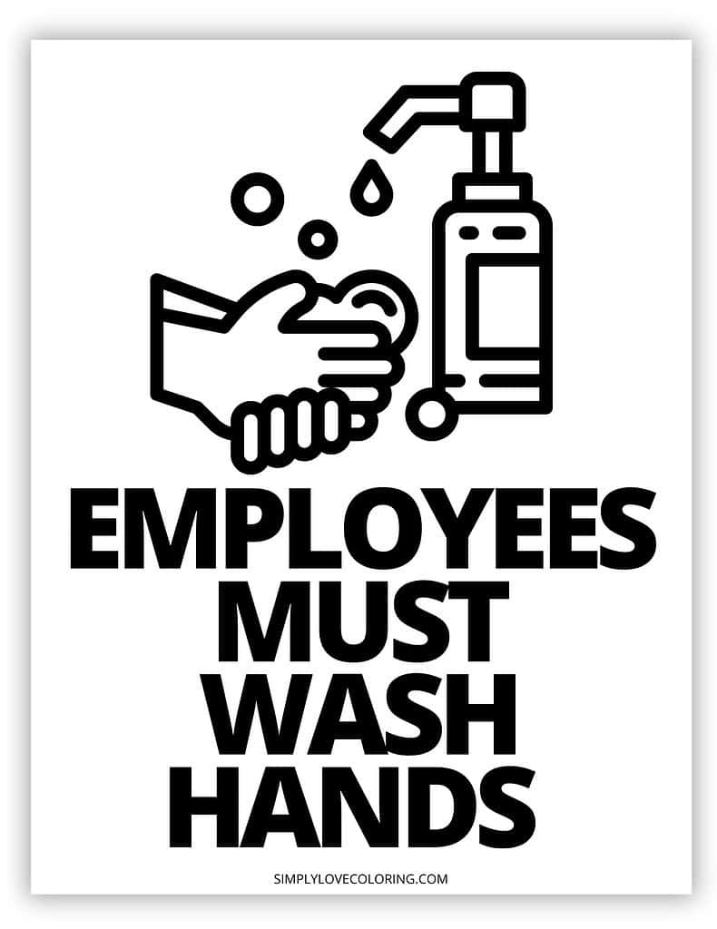 Employees Must Wash Hands Sign Printable (Free Pdf Download inside Free Wash Hands Sign Printable