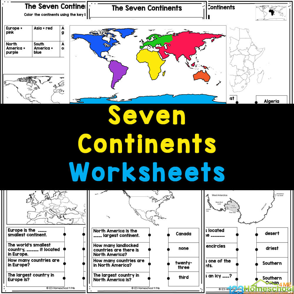 🌍 Free 7 Continents And Oceans Printable Pdf Worksheets (Set 2) pertaining to Free Printable Worksheets On Continents And Oceans