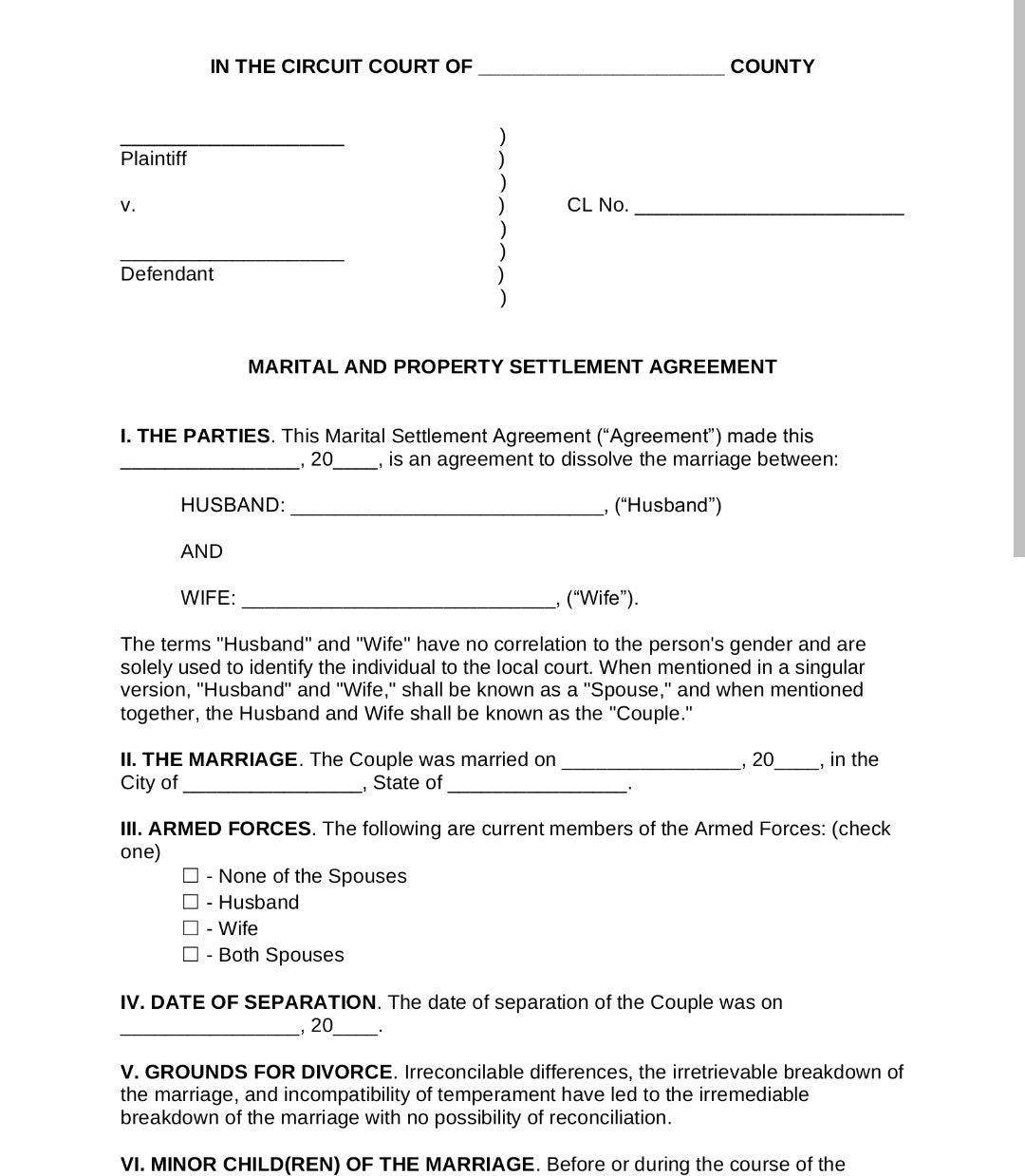 Fake Divorce Paper - Etsy with regard to Fake Divorce Papers April Fools Printable