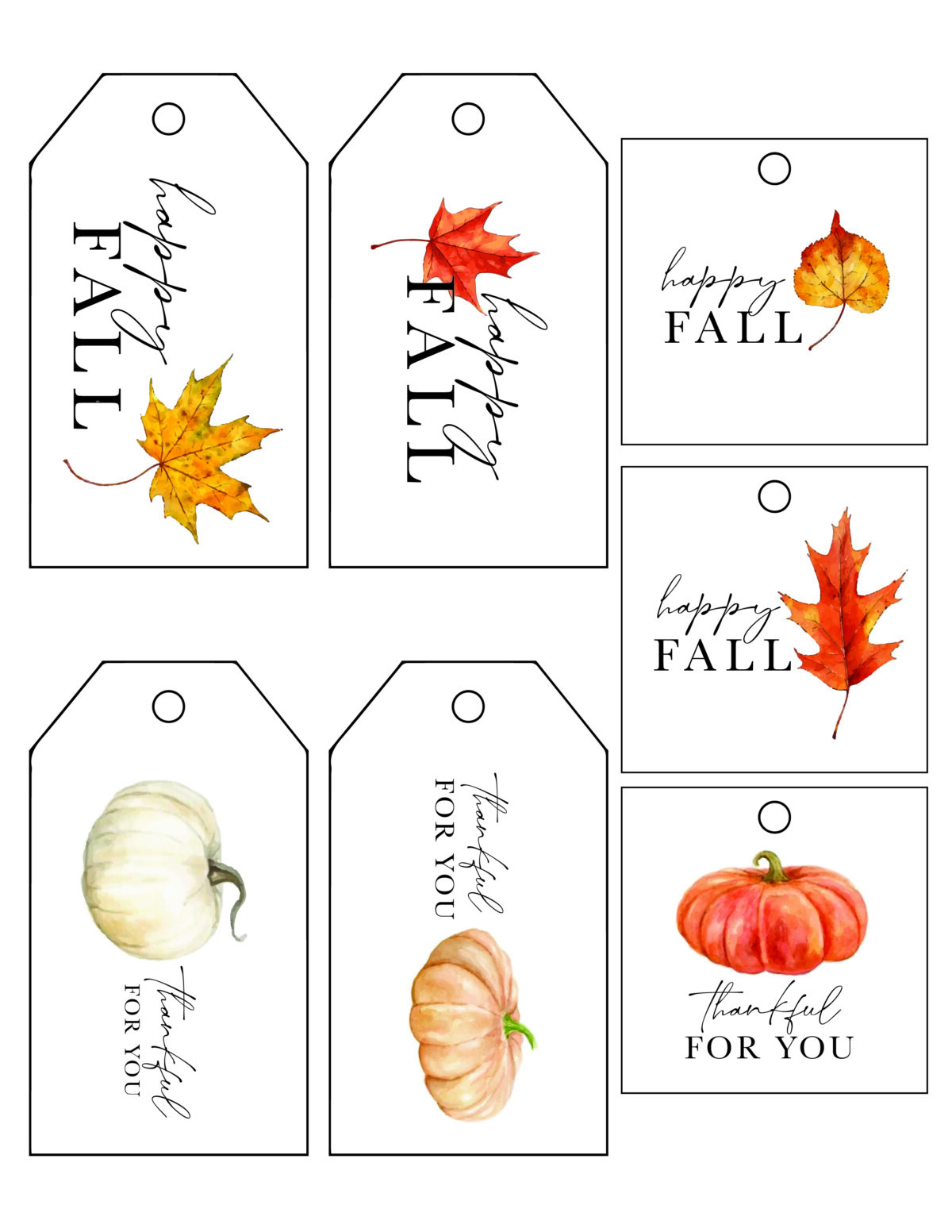 Fall Gift Tags - The Sunny Side Up Blog within Fall Gift Tags Printable Free