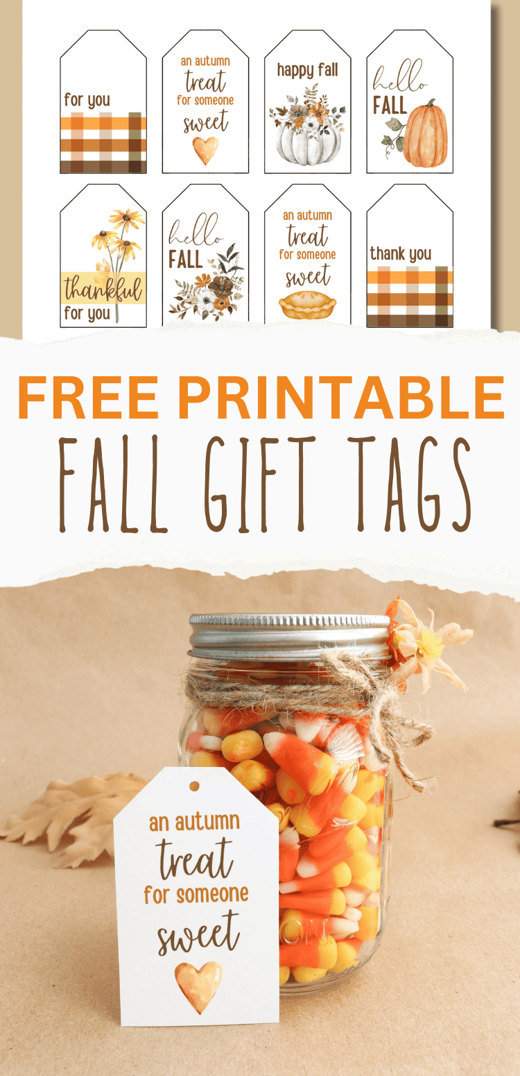Fall Gift &amp;amp; Treat Tags - Free Printable For Autumn - Aubree Originals regarding Fall Gift Tags Printable Free