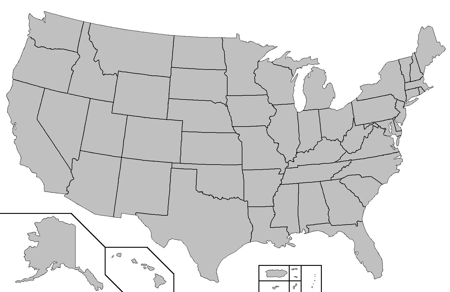 File:blank Map Of The United States - Wikimedia Commons intended for Blank Printable Map of Us