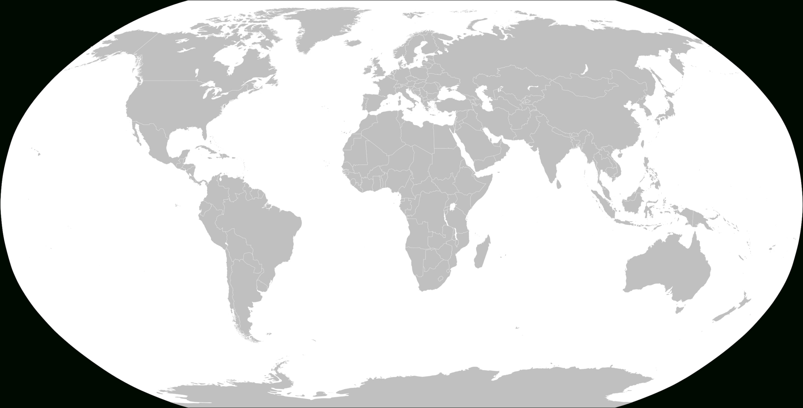 File:blankmap-World.svg - Wikimedia Commons in Blank Map Of The World Printable