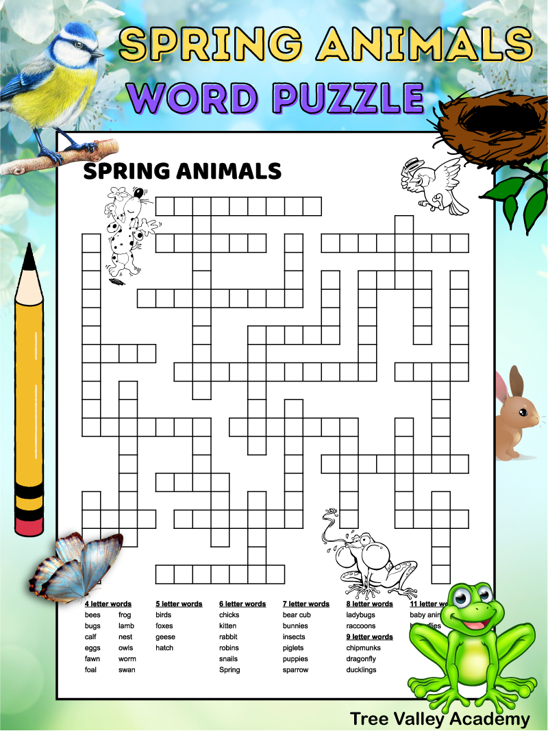 Fill In Puzzles Free Printable - Printable Party Favors intended for Printable Fill in Word Puzzles