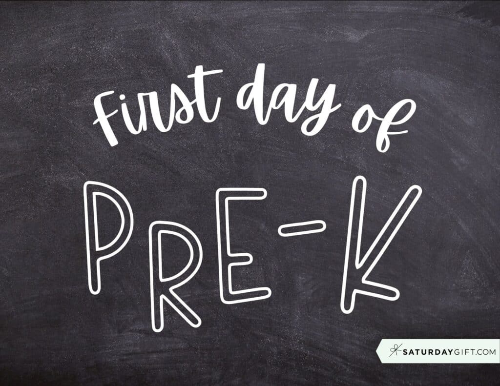 First Day Of School Sign Printable - Cute &amp;amp; Free Printable Designs pertaining to Free First Day of School Chalkboard Printables