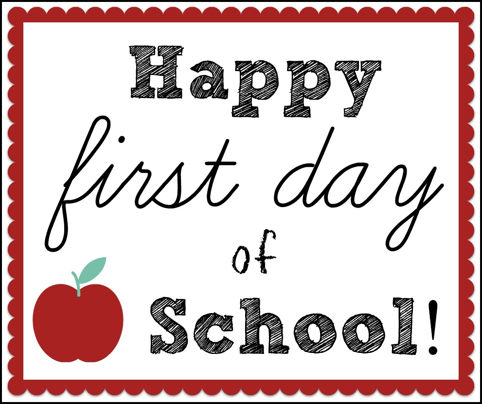 Free 1St Day Of School Hang Tag Printable - Southern Made Simple with regard to Happy First Day Of School Printable