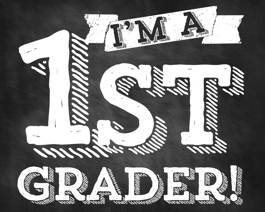 Free 1St Day Of School Printables - Sometimes Homemade throughout Free First Day of School Chalkboard Printables