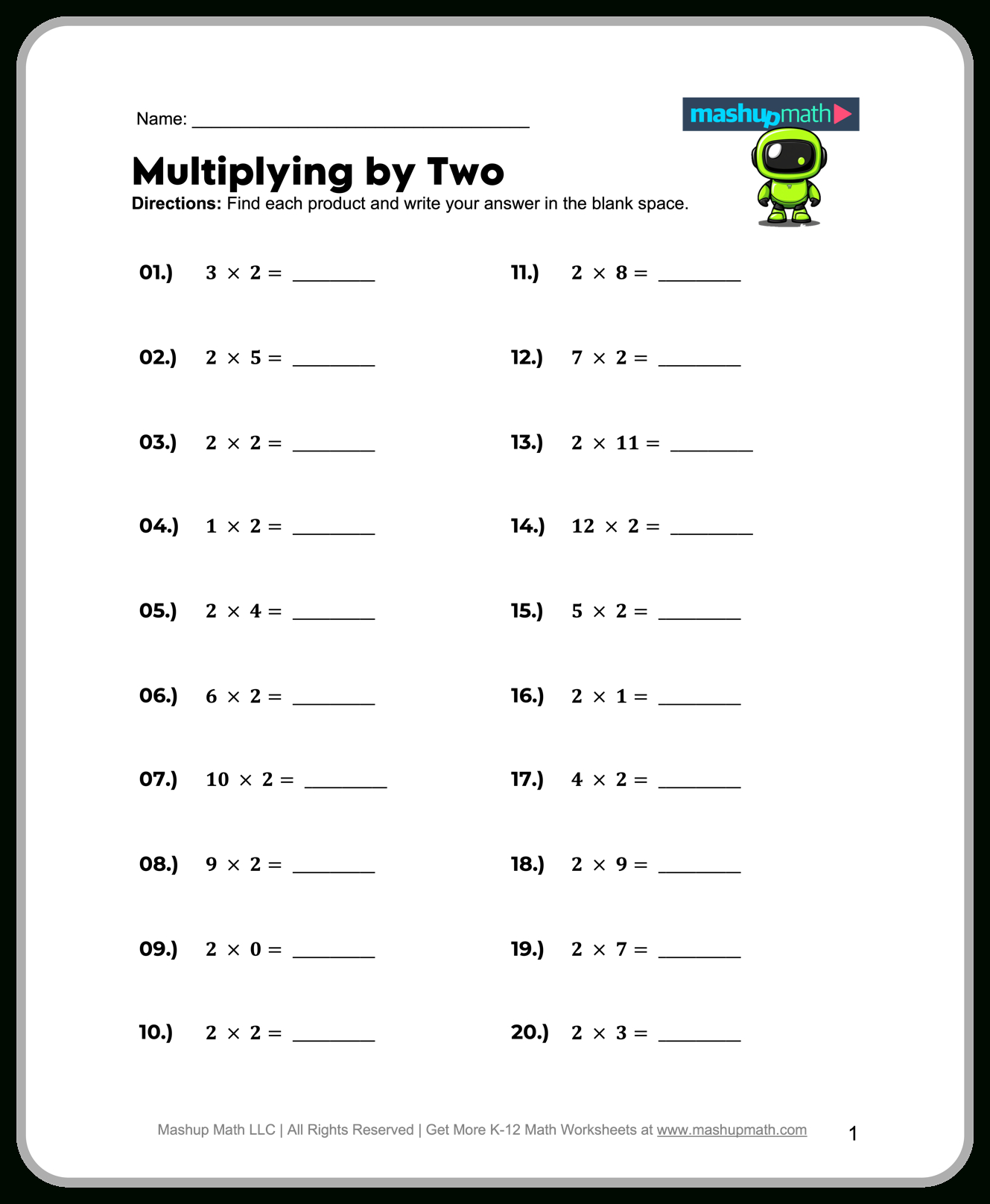 Free 2Nd Grade Math Worksheets—Printable W/ Answers — Mashup Math pertaining to Free Printable Worksheets For 2Nd Grade
