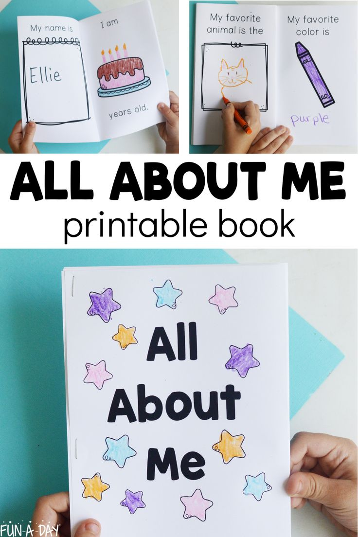 Free All About Me Printable Book with All About Me Book Printable Preschool