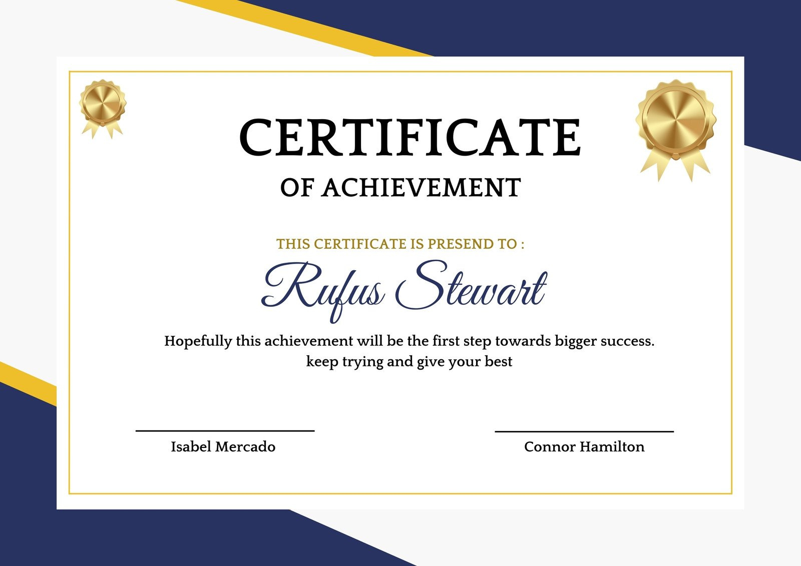 Free And Customizable Achievement Templates inside Certificate of Achievement Free Printable