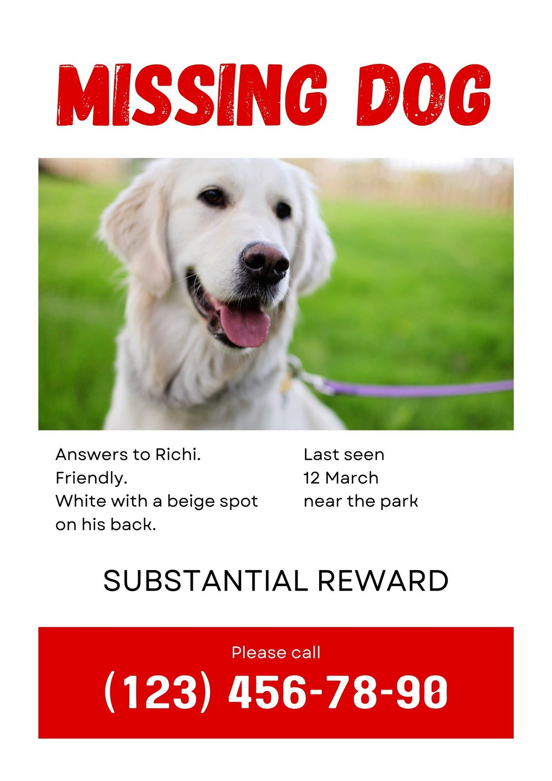Free And Customizable Lost Dog Templates | Canva intended for Printable Lost Dog Poster Template