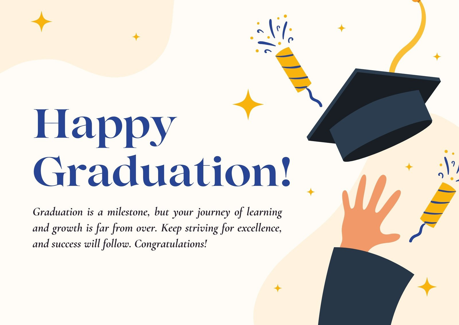 Free And Printable Custom Graduation Card Templates | Canva within Free Printable Congrats Graduation Cards