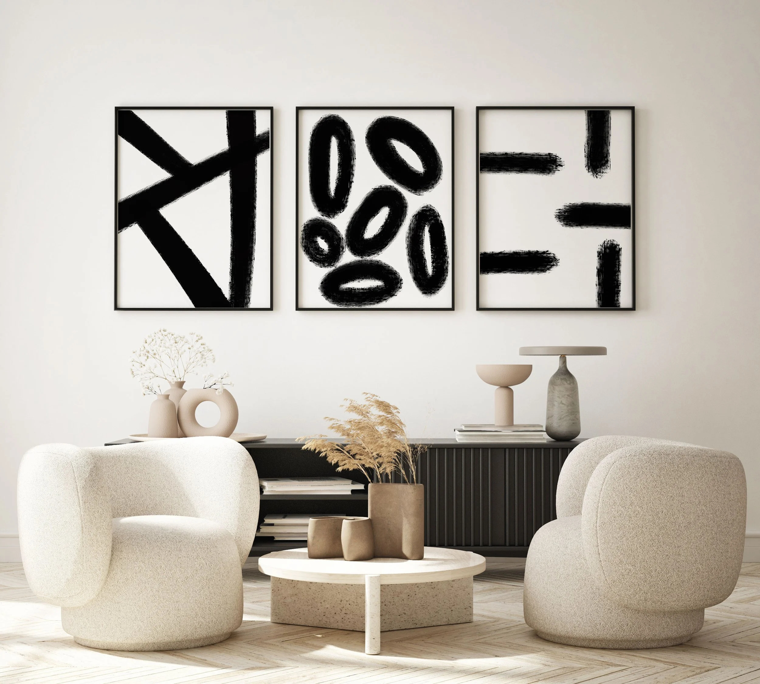 Free Black And White Abstract Prints — Forth And Wild regarding Black And White Abstract Art Printable
