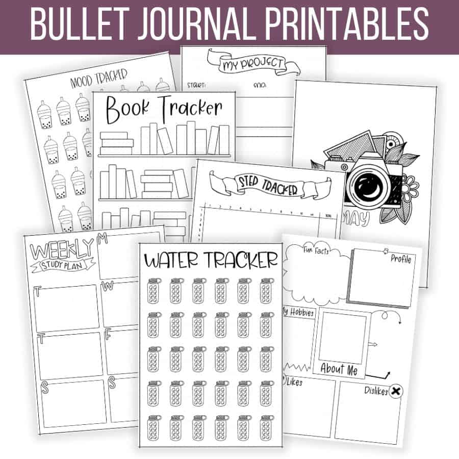 Free Bullet Journal Printables | Masha Plans regarding Free Printable Blank Bullet Journal Pages
