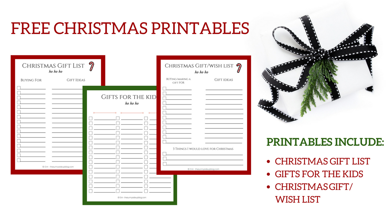 Free Christmas Printables For Organized Gift Giving! - The Sunny with regard to Free Printable Christmas Present List