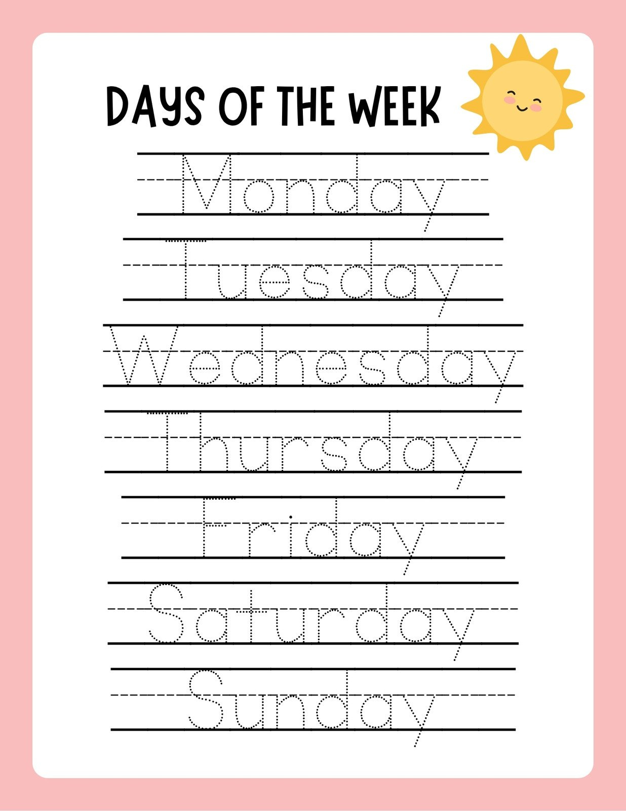 Free Custom Printable Handwriting Worksheet Templates | Canva with regard to Handwriting Worksheets For Kindergarten Free Printable
