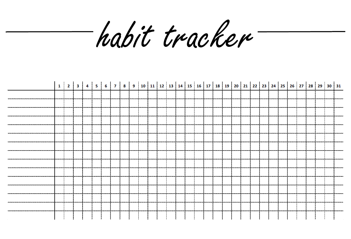 Free Habit Tracker Printable – 365 Days Of Dana inside Habit Tracker Printable Bullet Journal