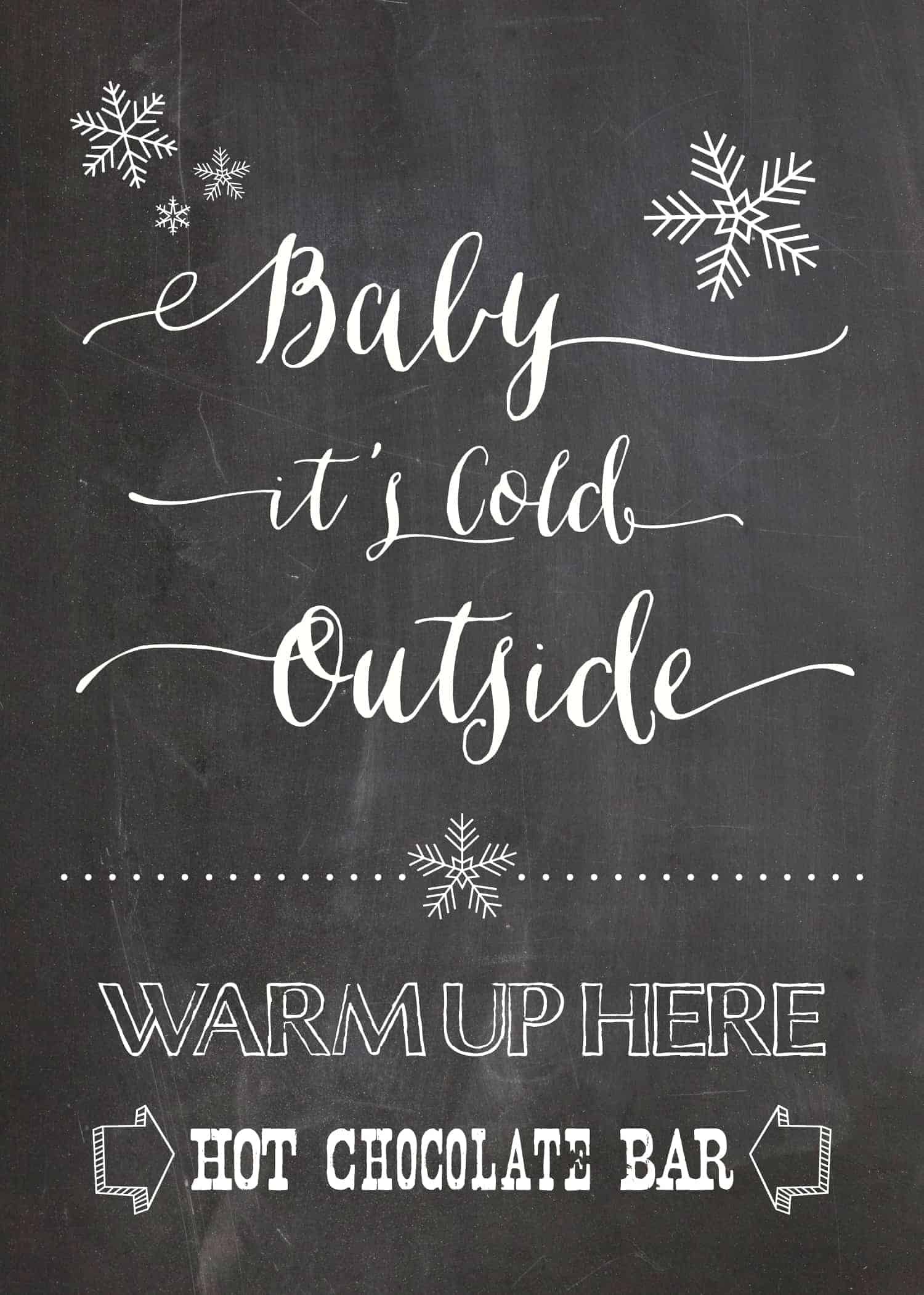Free Hot Chocolate Bar Printable | Mountainmodernlife in Free Printable Hot Chocolate Bar